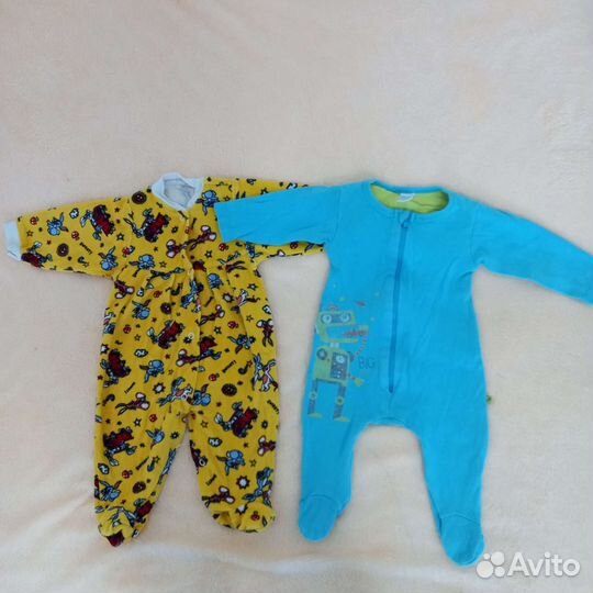 Бодики, ползунки, комбезы