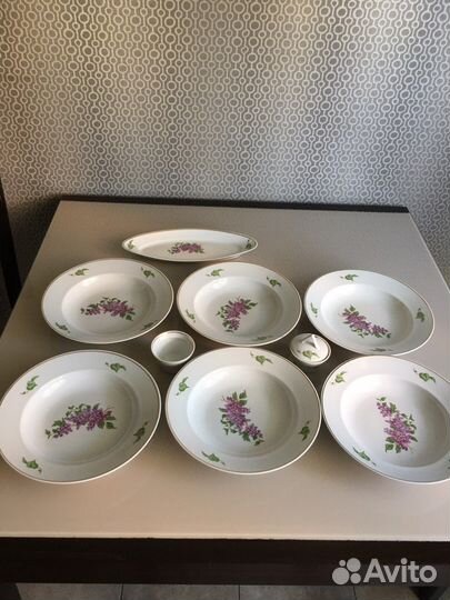 Столовый сервиз сирень дулево остатки