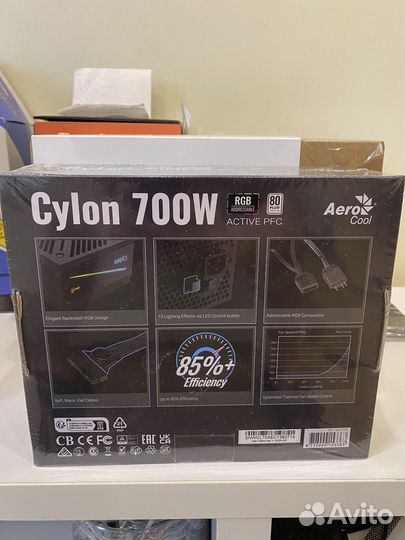 Новый блок питания AeroCool Cylon RGB 700 гарантия