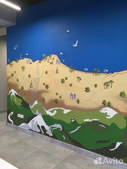 Художественная роспись на стенах, граффити