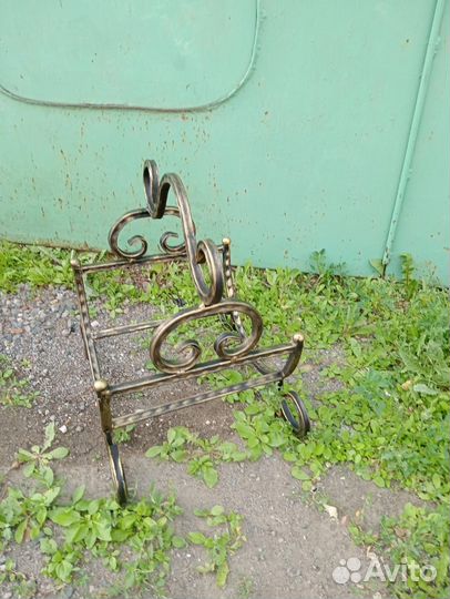 Дровница кованая
