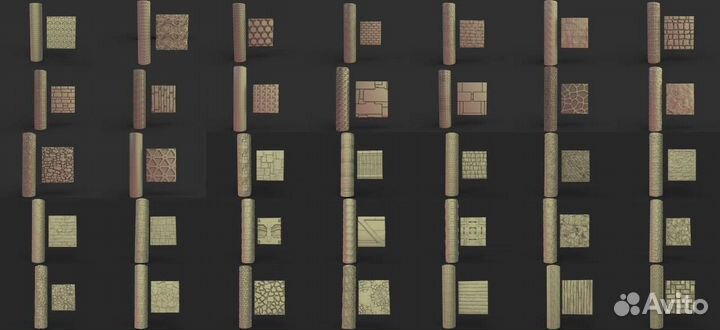 Ролик для создания текстуры. Textured rolling pin