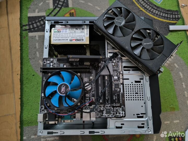 Игровой пк intel core i5/16gb/ssd120/hdd512/rx580