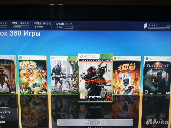 Жесткий диск HDD xbox360 freeboot 500 гб и 320 гб