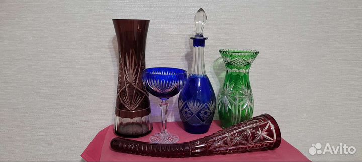 Цветной хрусталь СССР