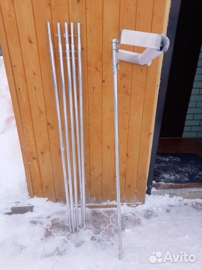 Скребок для уборки снега с крыши 9м