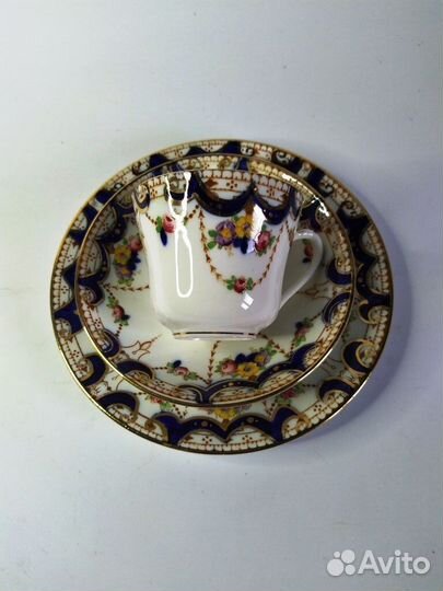 Чайное трио и блюдо beswick & sons, Имари,Роспись