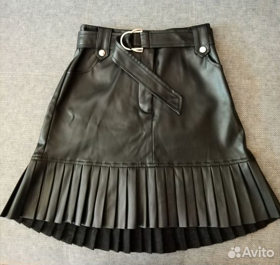 Кожаная юбка