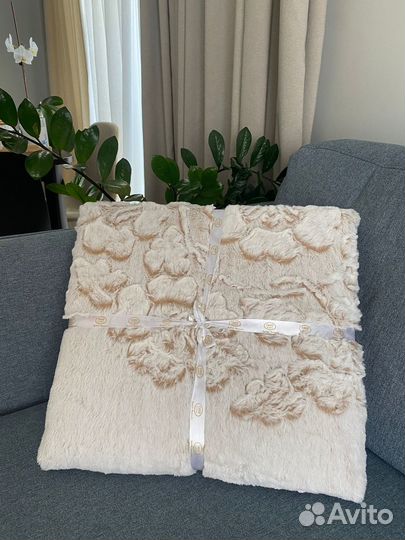 Плед меховой Пушистик бежевый