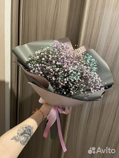 Букет гипсофила живые цветы подарок