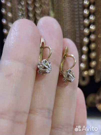 Золотые серьги детские