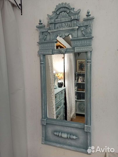 Зеркало старинное винтажное