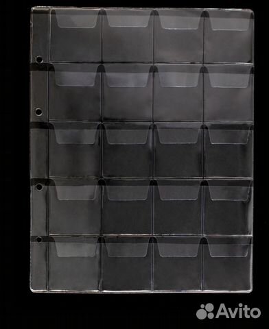 Листы для хранения монет (20 шт)