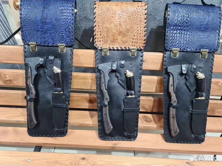 Набар шашлычный в колчане из кожи