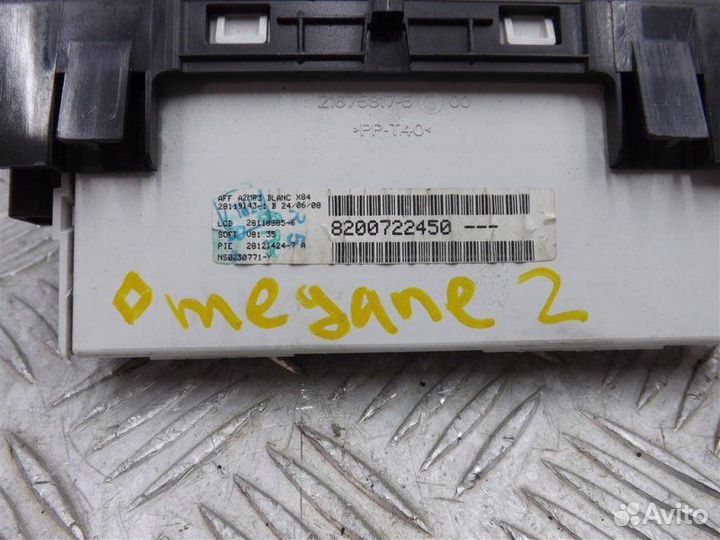 Дисплей информационный Renault Megane 2 1.6