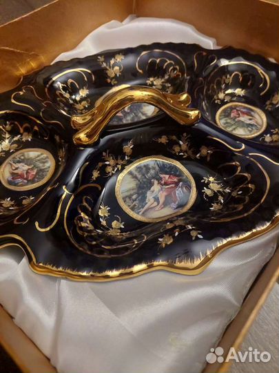 Менажница Lefard, фарфор, кобальт