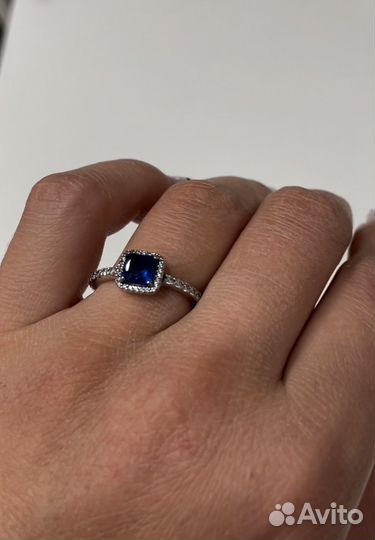 Серебряное кольцо pandora 18