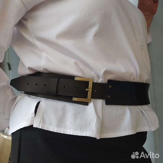 Ремень пояс женский кожаный