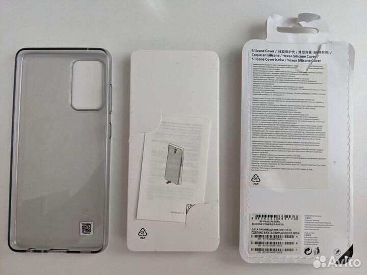 Фирменный прозрачный чехол Samsung A52 A52s