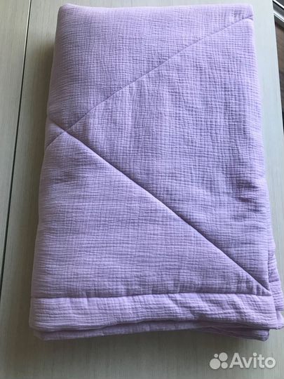 Плед одеяло из муслина с утеплителем