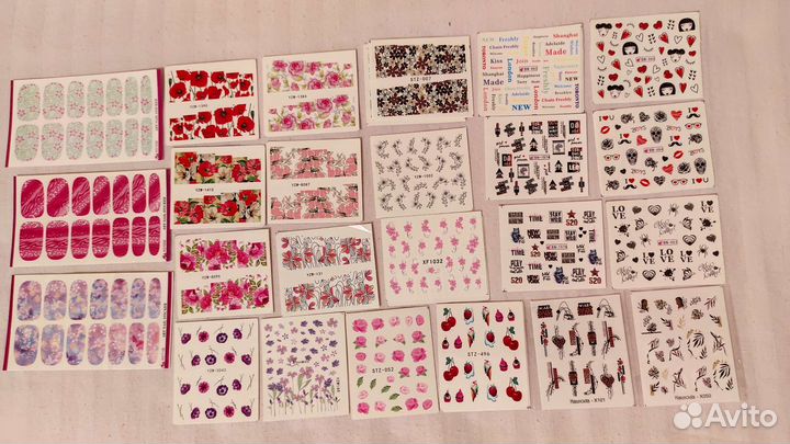 Наклейки для ногтей водные