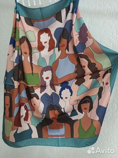 Шелковый платок новый