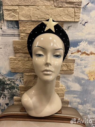 Ободок со звездой кокошник вечерний