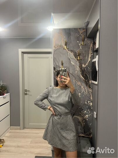 Платье женское серое 42 44