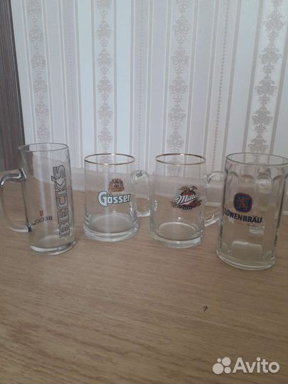 Пивные кружки и бокалы