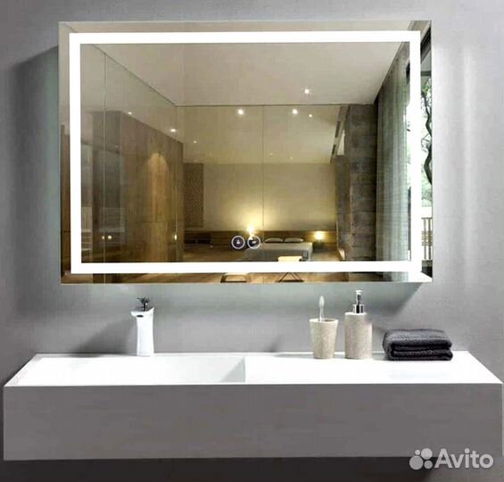 Зеркала с фронтальной подсветкой на заказ