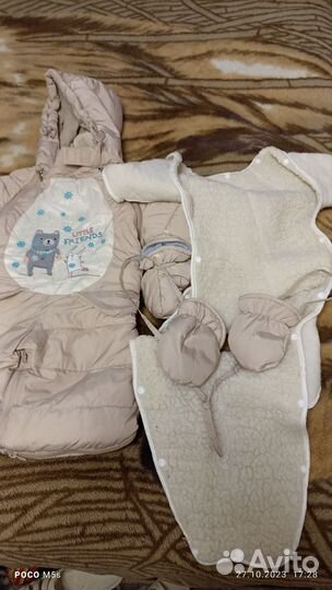 Зимний комбинезон для девочки 80