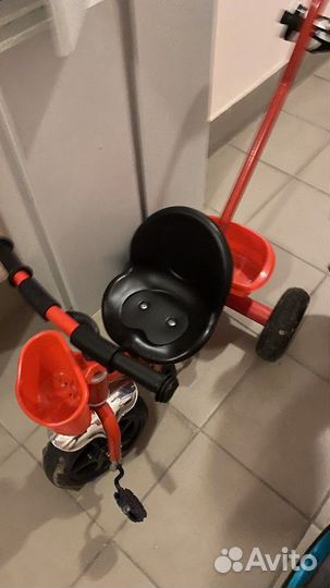 3х колесный велосипед детский с ручкой