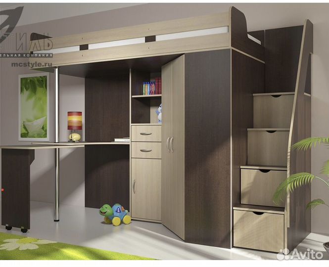 Кровать-чердак Мийа Венге