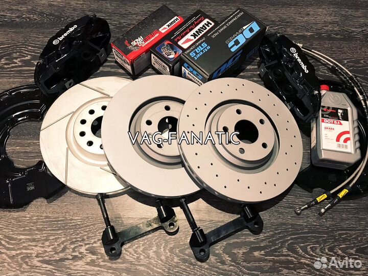 Тормоза Brembo VAG перед 4pot 5/112 340/30