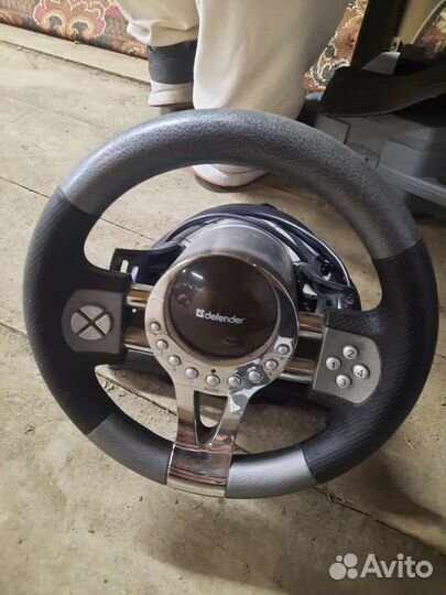 Игровой руль с педалями для пк