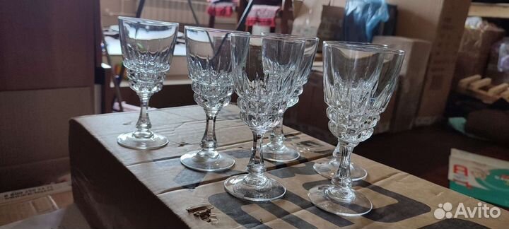 Хрустальные фужеры бокалы франция