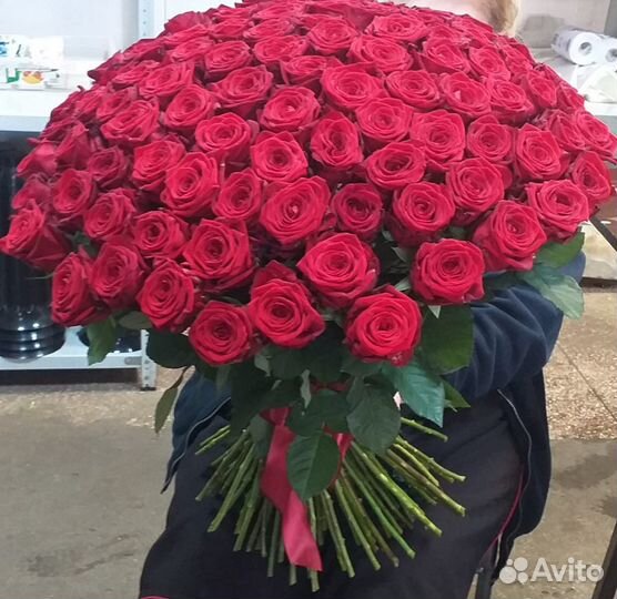 Розы 101 роза Доставка цветов