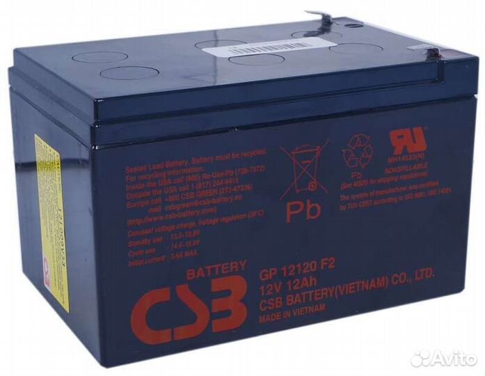 Аккумулятор csb gp12120 новый