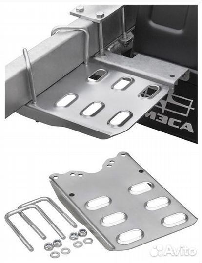 Подножка для лодочного прицепа, проф труба 80(100