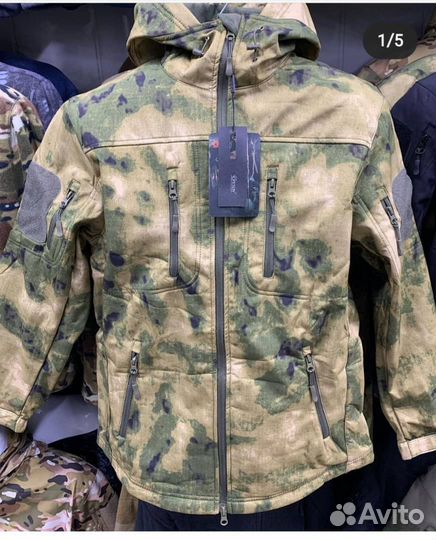 Ветровка демисезонная тактическая на флисе
