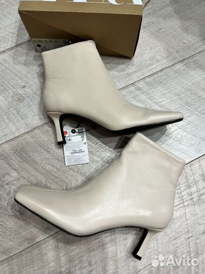 Ботильоны женские Zara 36/37 Натуральна Кожа