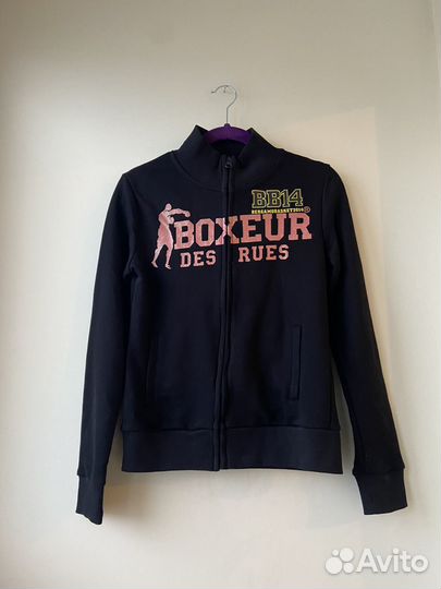 Толстовка на молнии женская черная S