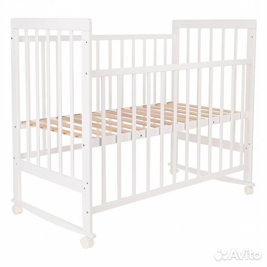 Кровать детская pituso Tip-Top колесо-качалка Белы