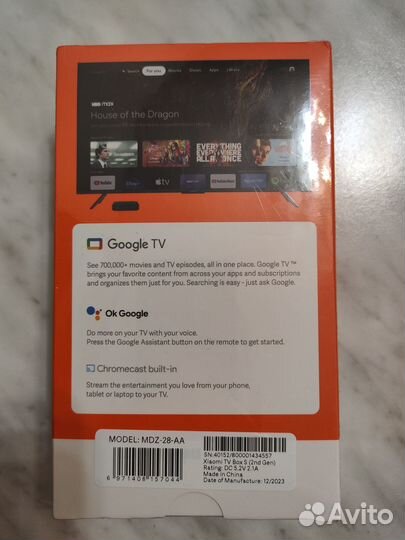 Андроид тв приставка Xiaomi Mi TV Box S 4K 2nd Gen