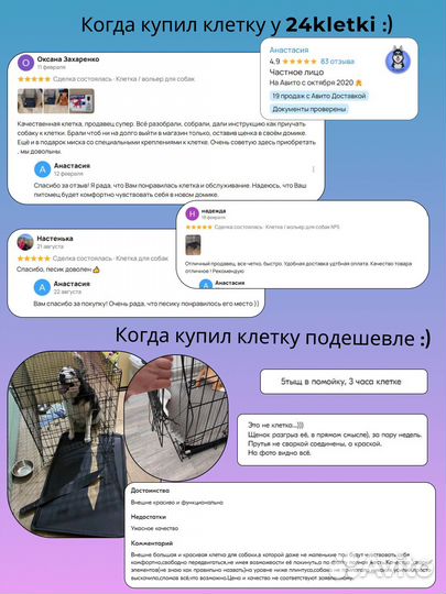Клетка для собак №4