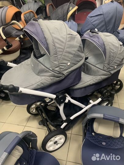 Коляска для двойни aroteam + автолюлька