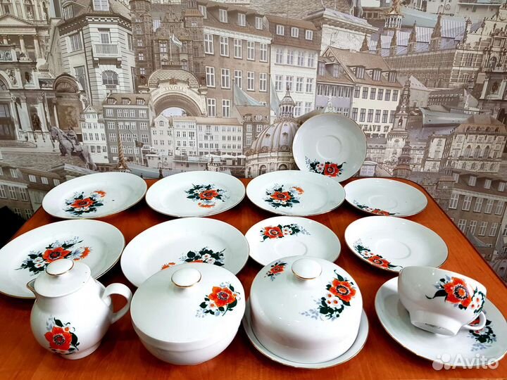 Винтаж Набор тарелок kahla. гдр