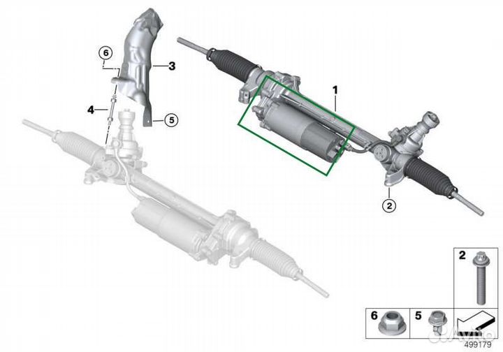 Моторчик рулевой рейки Bmw X3 G01 30Ix B48D G01