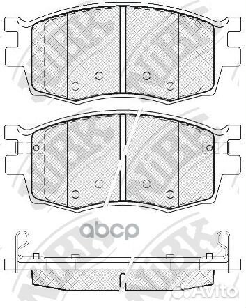 Колодки тормозные дисковые перед PN0435 NiBK