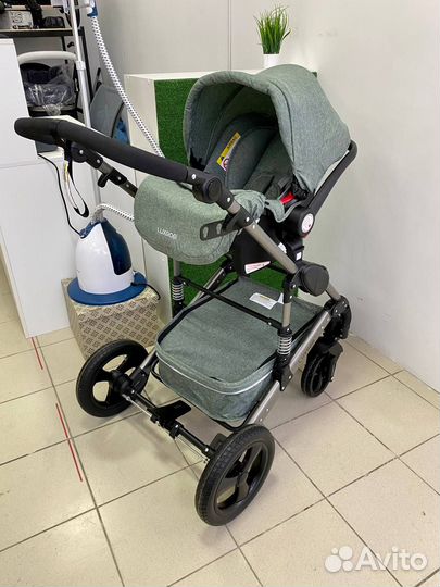 Коляска-трансформер 3 в 1 Luxmom 555 мята